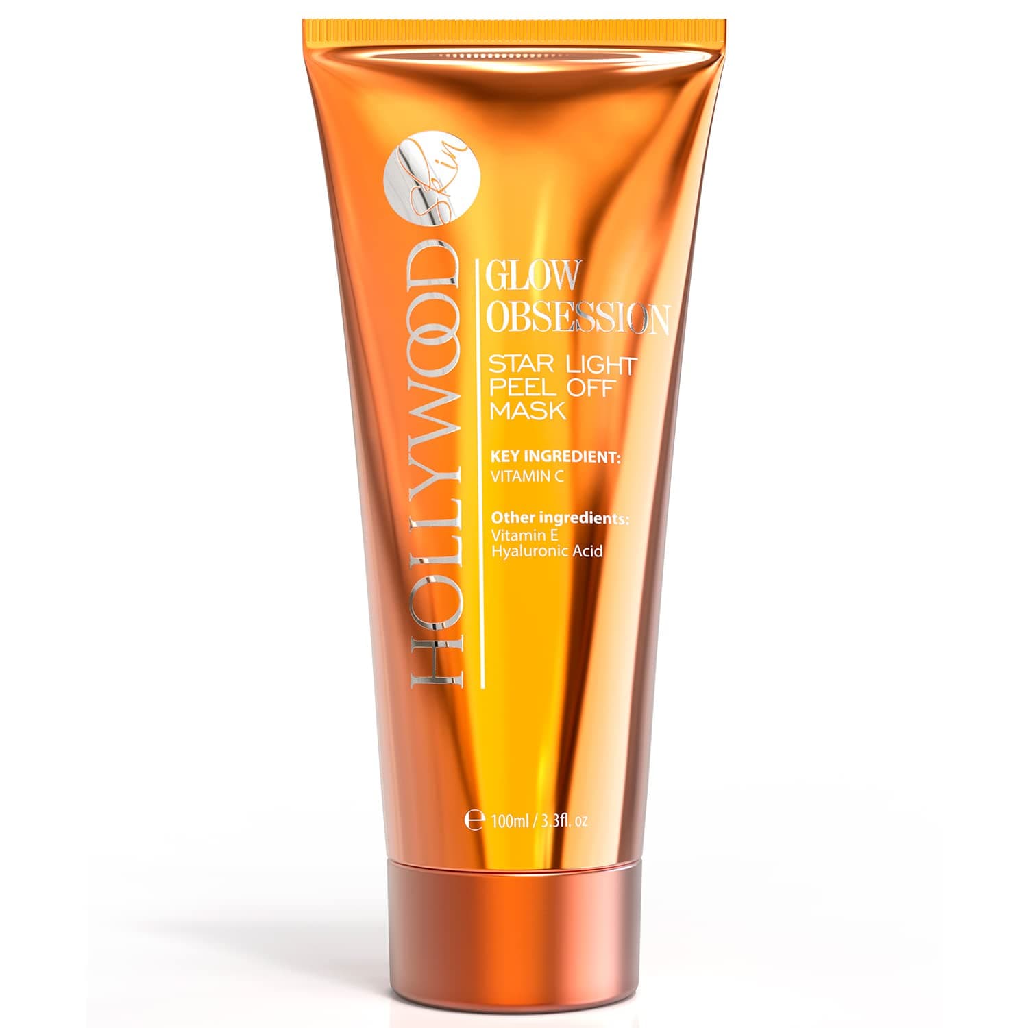 Glow-Boosting Peel-Off Mask – 48-Hour Hydration, 20% Vitamin C, 10% Hyaluronic Acid, Triple Action Lift, Tighten & Brighten. 100ml