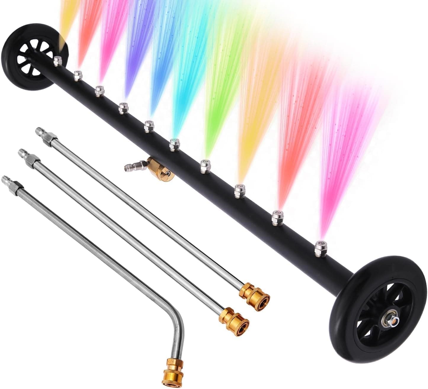 35" Dual-Function Undercarriage Pressure Washer Cleaner, Surface Cleaner Atta...