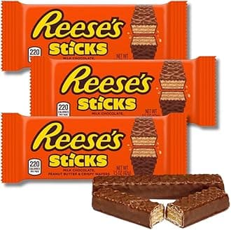Classic Full Size Candy & Candy Bars - Gift Packs of 3 By Lyza's Sweets & Treats (Reese Sticks)