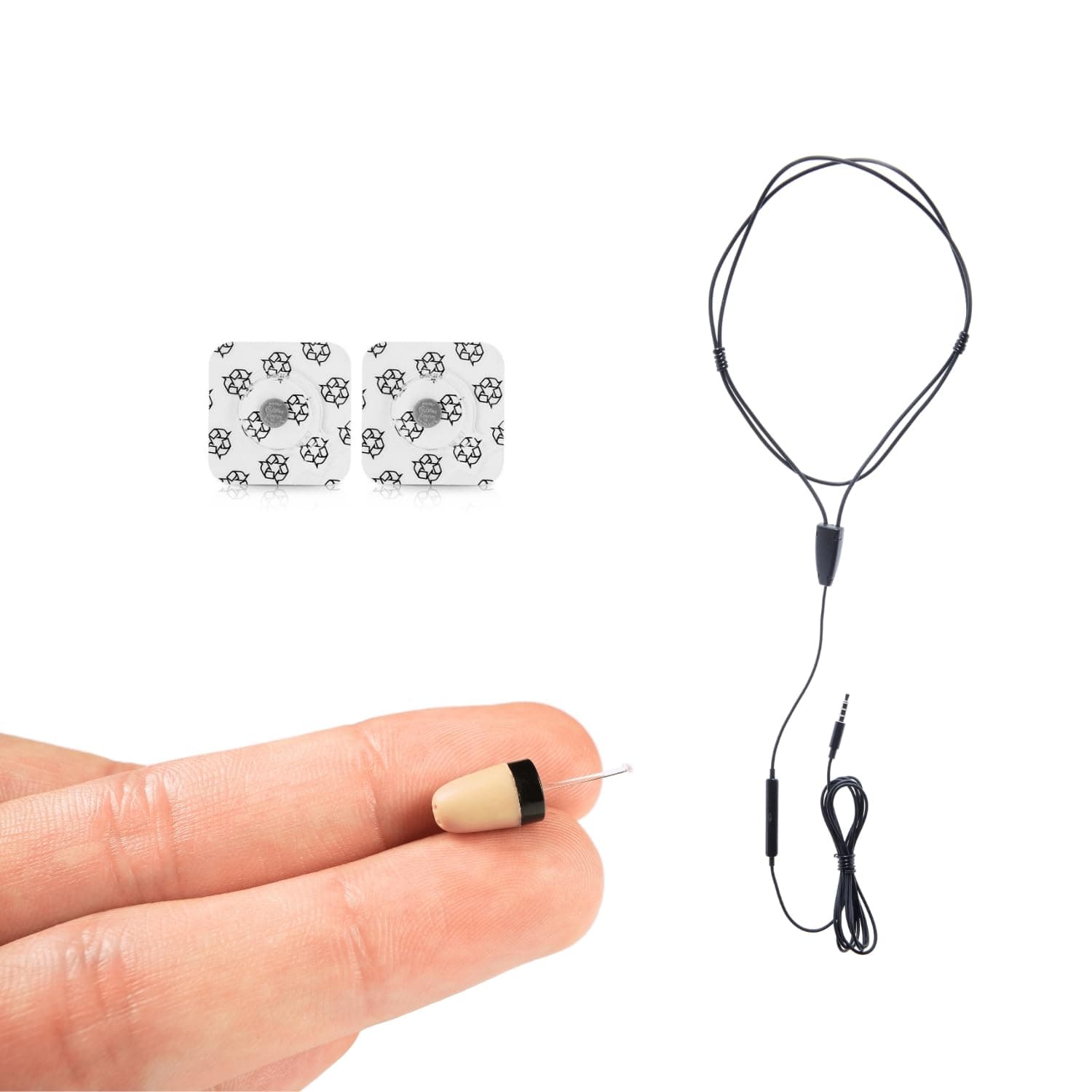 Mini Hidden Spy Earphone Wireless Earpiece Headset Microphone Detection