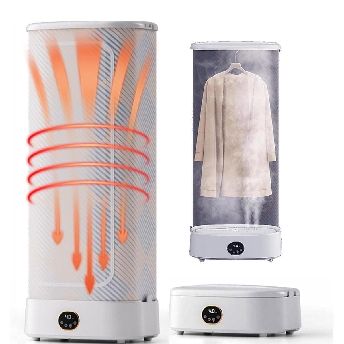 Automatic Ironing Machine, 1000W Automatic Wireless Vertical Steam Iron, Portable Clothes Drying Rack with Remote, Foldable Hanging Garment Steamer, for Clothes & Fabric