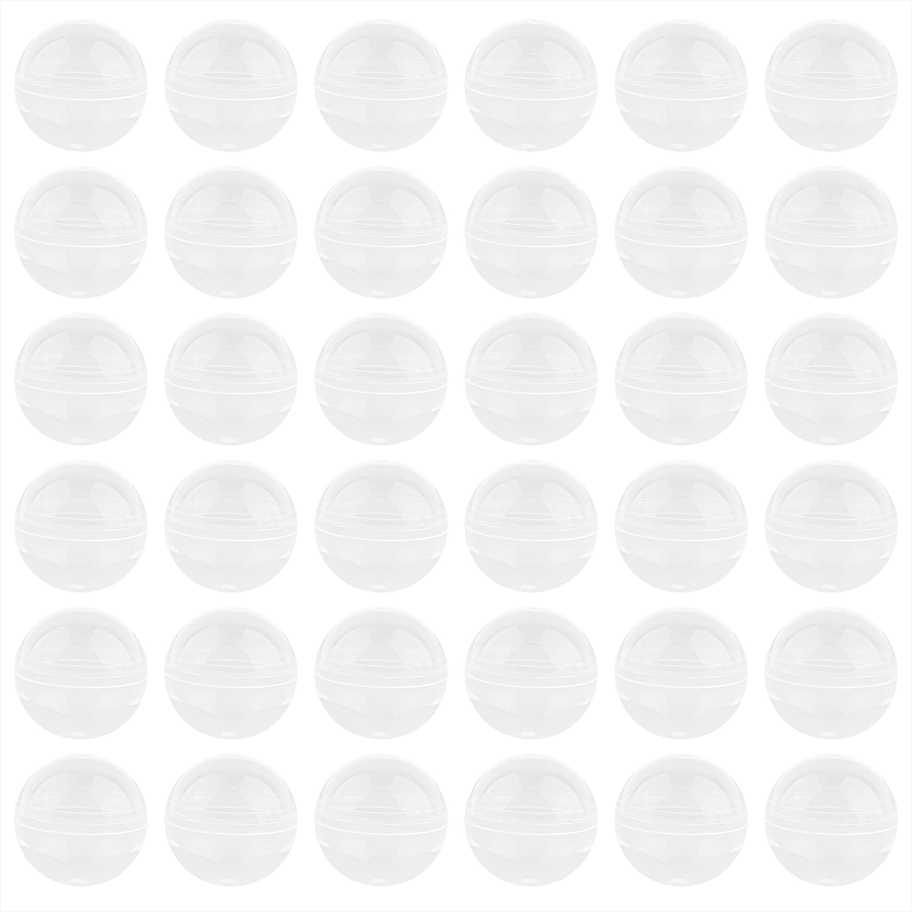 Framendino, 50 Pack 2 Inch Empty Round Clear Capsules Vending Machine for Gumball