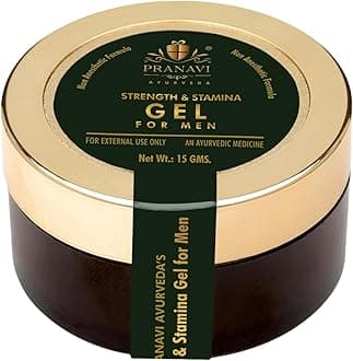 - Strength & Stamina Gel for Men | Herbal Formula | External Use | Non-Greasy & Fast Absorbing | Made with Natural Ingredients | 15g