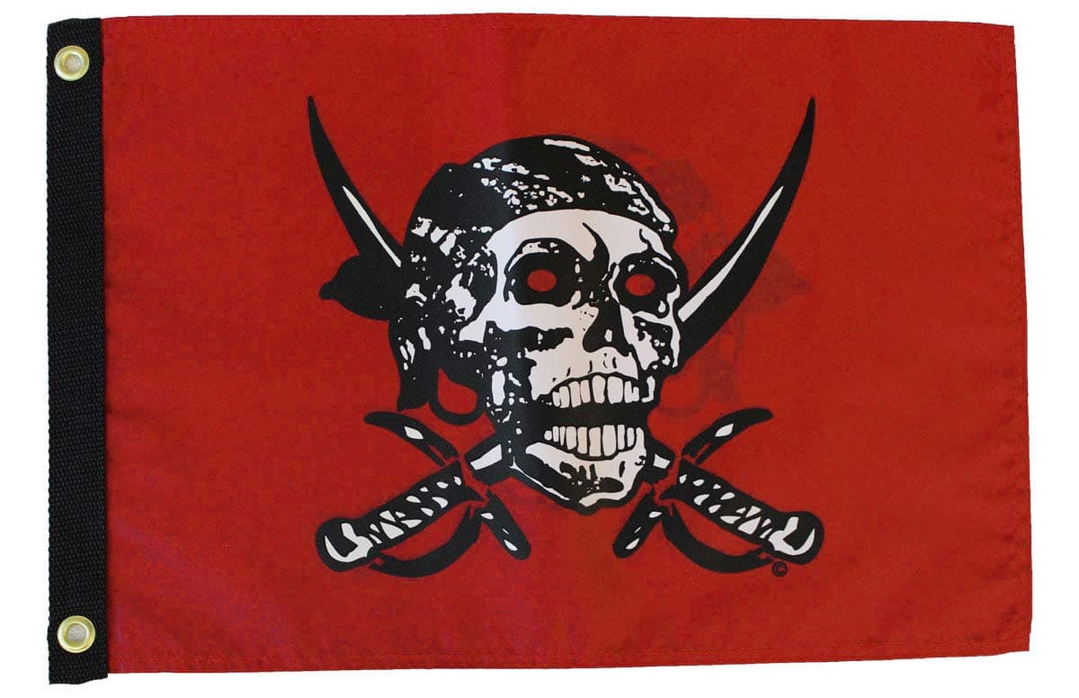 Caribbean Pirate 12"x18" Pirate Flag