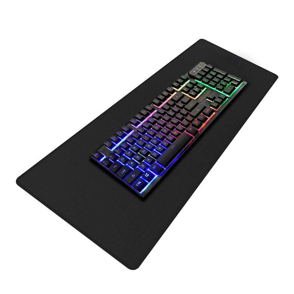 Mouse Pad, Tinzzi Large Extended Gaming Mouse Mat, Long XL Mouse pad, Stitched Edges, 36"x12" (Black)