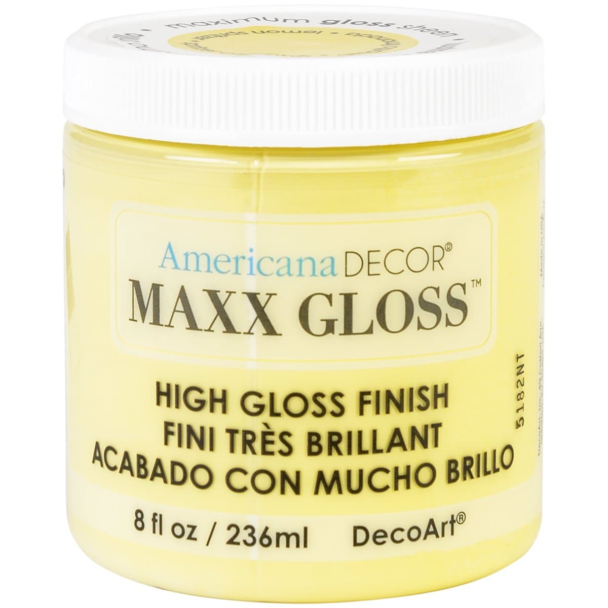 DecoArtMaxx Gloss Acrylic Paint 8 oz-Lemon Spritzer
