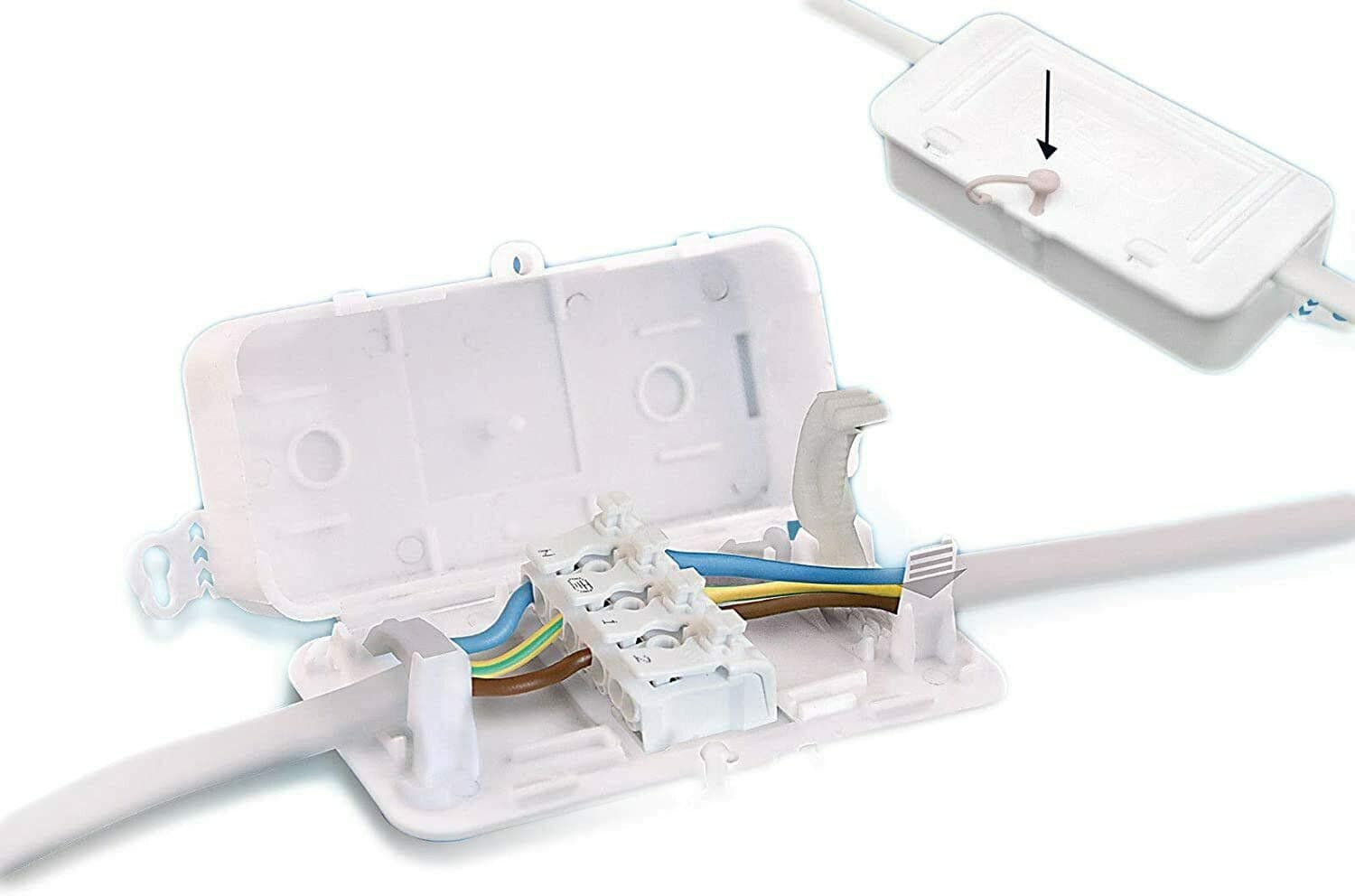 SL with FREE SCREWLESS Terminal Block DEKSB-003 4 Pole Connector Junction Box (10 Pack) 4 Pole 16amp, Connector Block 0.5-2.5mm², Capable of Accommodating 2, 3 and 4 Conductors