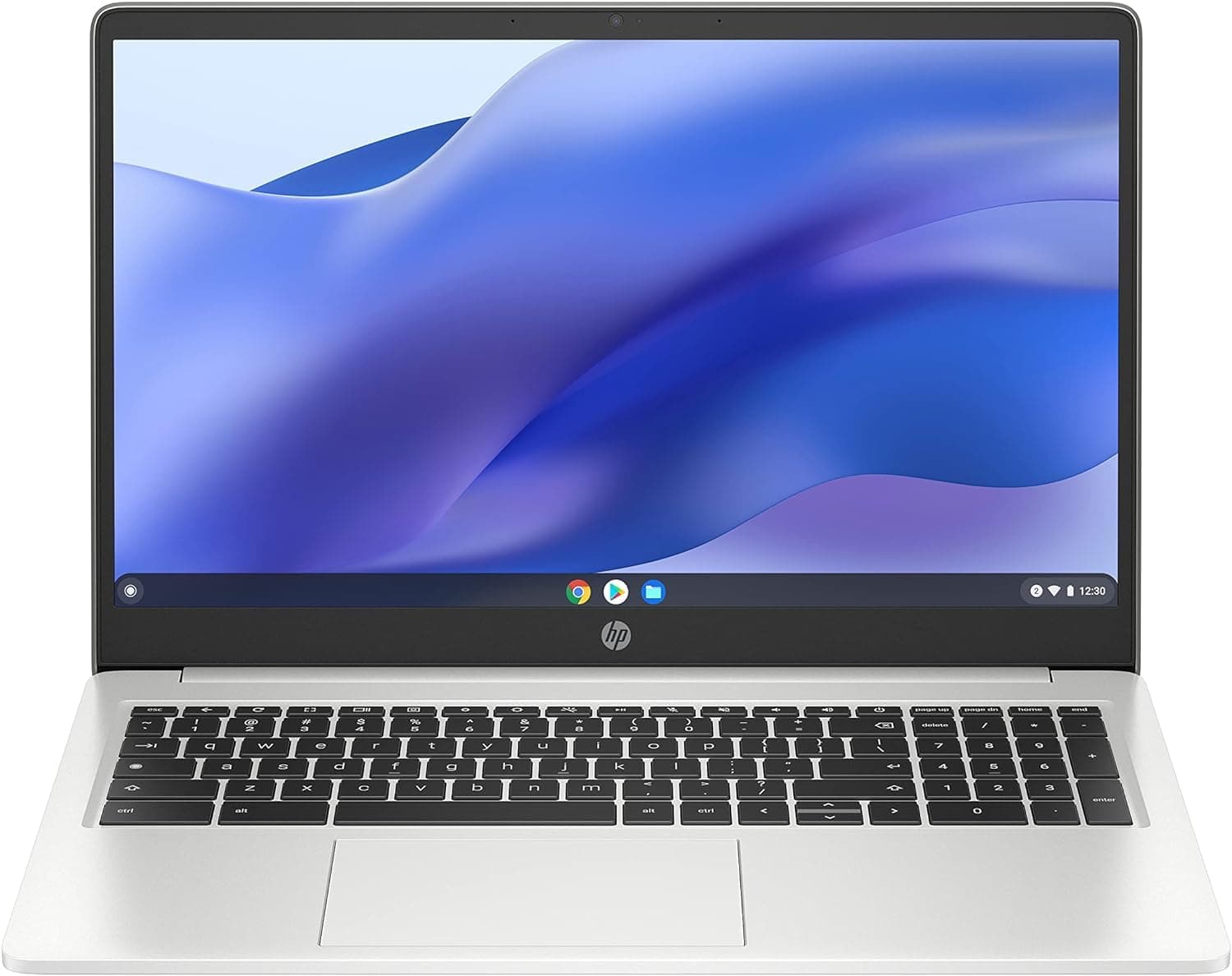 15.6 HD Premium Chromebook, Intel Celeron N Processor 3.7GHz Turbo Speed, 8GB Ram, 64GB SSD, Ultra-Fast WiFi Up to 1700 Mbps, Chrome OS, Arctic Sliver