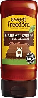 Caramel Syrup 350 g – Vegan Drizzle for Coffee and Pancakes, Naturally Sweetened with Fruits, Only 13 Kcal Per Teaspoon (Pack of 1)