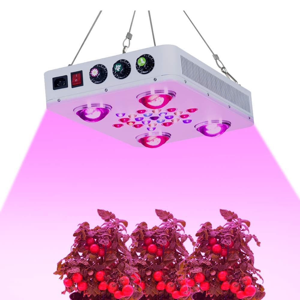 Full Spectrum LED Grow Light with Dimmers, Correct Spectrum LED Plant Light for Indoor Plants,Such as Hydroponic Greenhouse Vegetables,Fruits,Flowers and Herbs - High Yield (900)