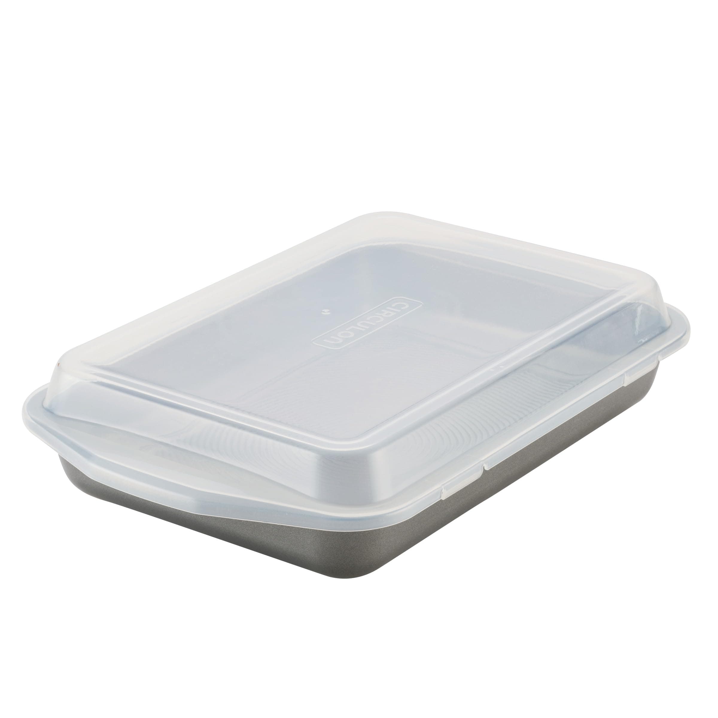 Circulon Total Nonstick Baking Pan With Lid/Nonstick Cake Pan With Lid, Rectangle - 9 Inch x 13 Inch, Gray
