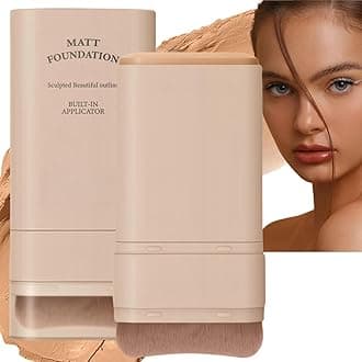 Makeup Foundation Stick,Cream Foun/dation With Built-In Brush,Make/up Multi-Use Coverage Concealer Sti/ck,Longwear Found/ation Stic/k,Stick Foundation Makeup,Foun/dation Face Sti/ck,Contour St/ick#4