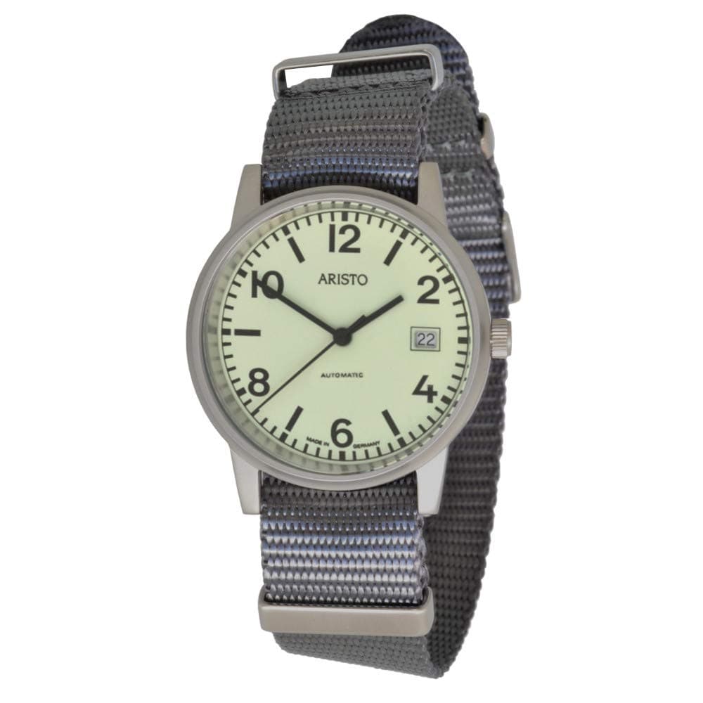 ARISTO 3H17R U-Boot-Uhr Automatic Watch with Luminous Dial