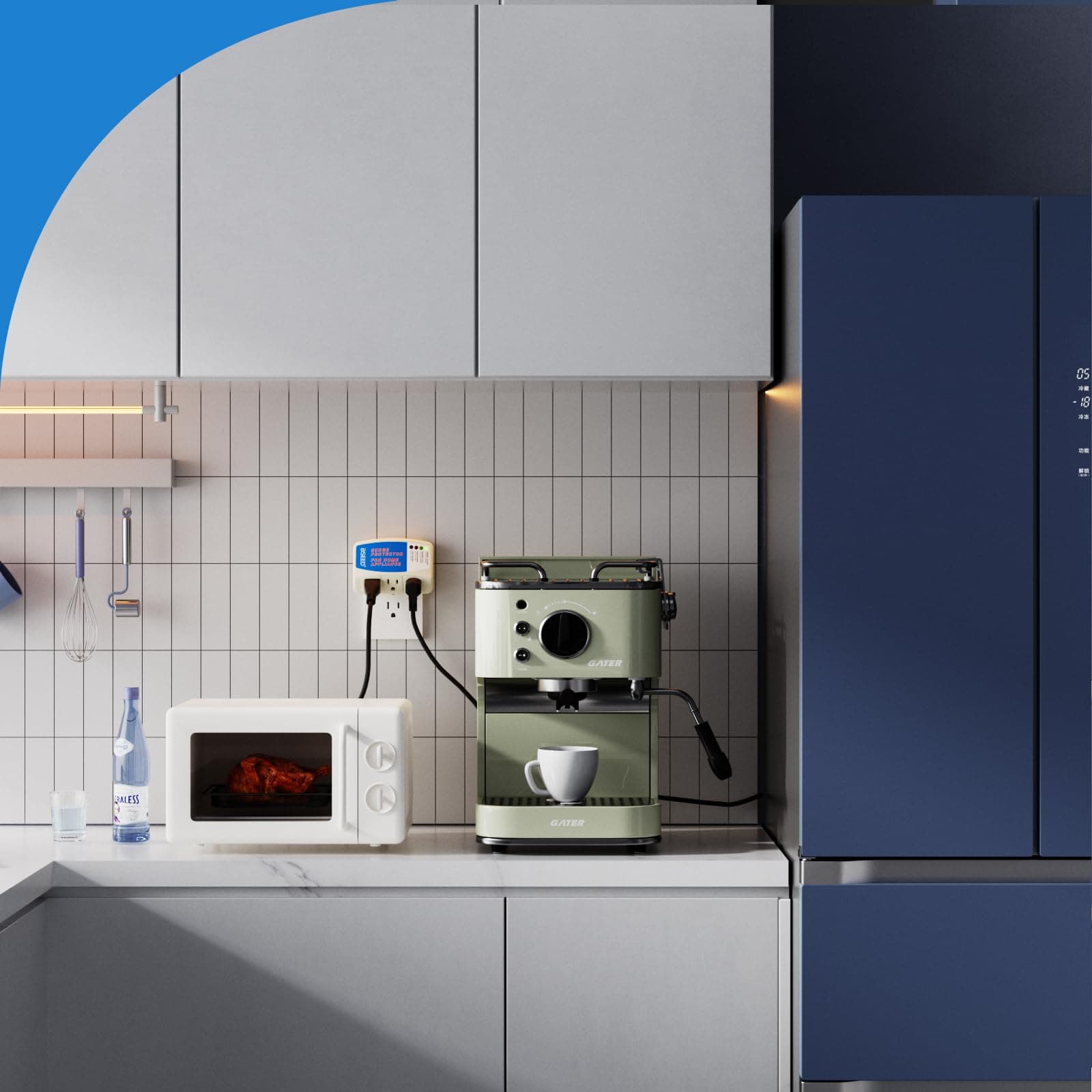 BSEED Home Appliance Socket Surge Protection, Output Voltage, 1 Pack