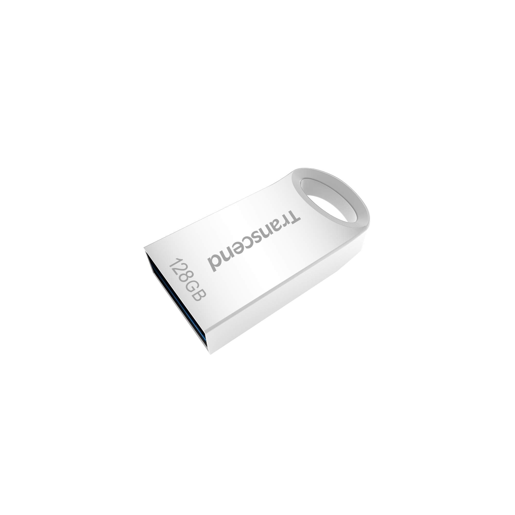 JetFlash 710 128GB USB 3.1 Gen 1 Flash Drive, Small and Compact USB Stick for the Keychain, Silver-TS128GJF710S
