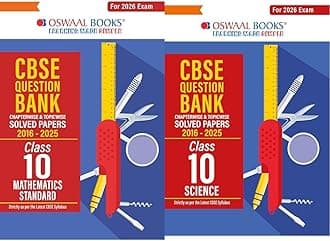 CBSE Question Bank Class 10 Set of 2 Books Maths Standard & Science Chapterwise & Topicwise Solved Papers For 2026 Board Exams