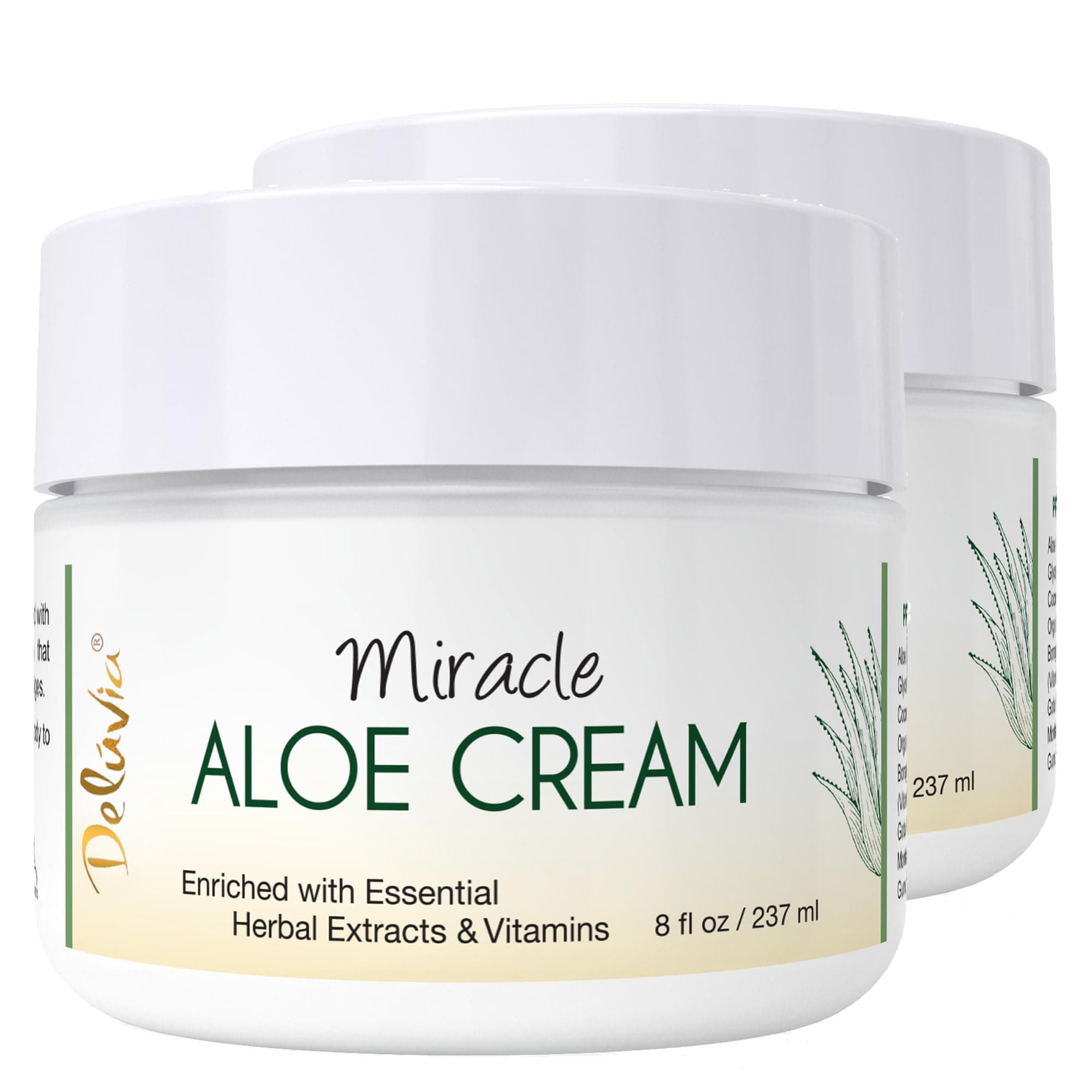 Deluvia Miracle Aloe Cream, 2, White