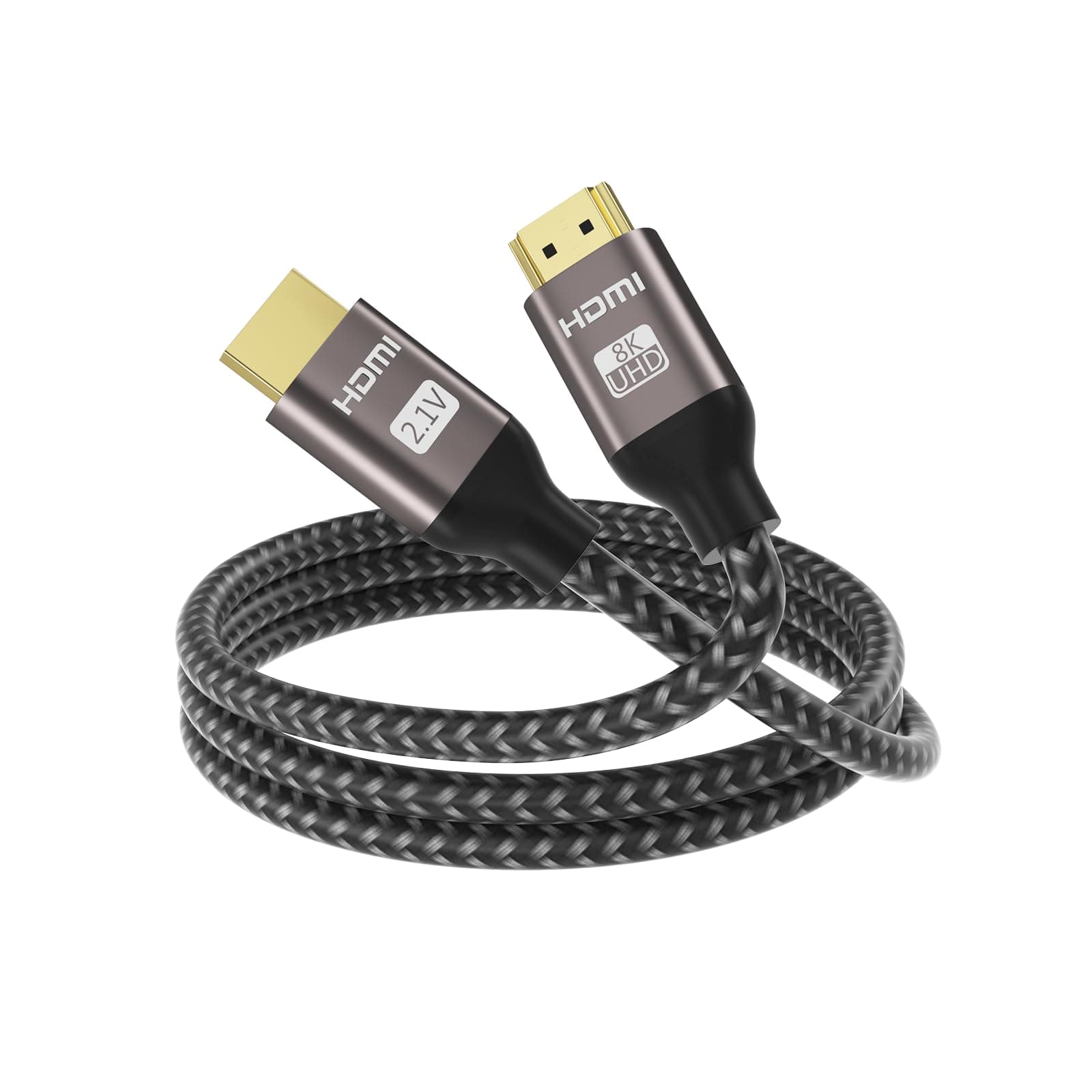 MT-VIKI 8K HDMI Cable 3ft, 48Gbps Certified High Speed HDMI Braided Cord 8K@60Hz 4K@120Hz, Compatible for Fire TV PS5 PS4