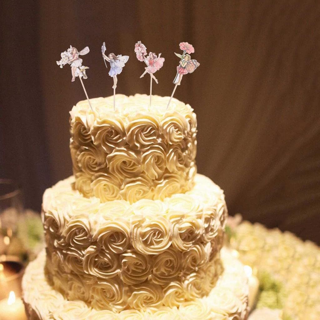 Generic Set of 24pcs Cute Fairy Pixie Cupcake  Picks  Cake Topper Party Cake Decoration