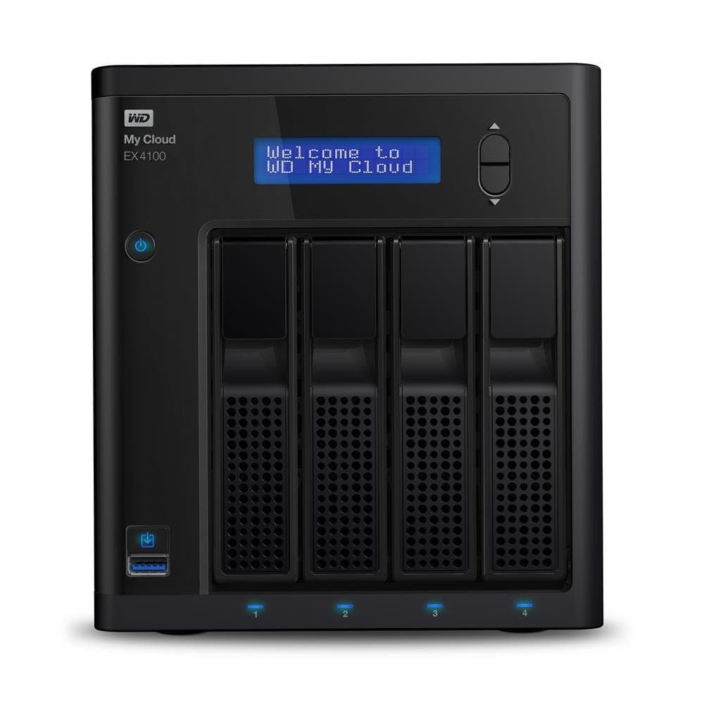 WD My Cloud EX4100, 16 TB (4 x 4 TB) 4-Bay Pre-configured 16 TB NAS with WD Red drives