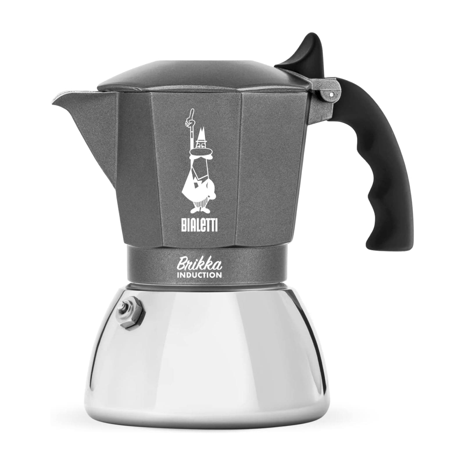 Bialetti Bialetti Brikka Induction for 4 Cups, Induction Compatible & Direct Fire Type (Coffee Maker, Espresso Maker, Moka Pot)