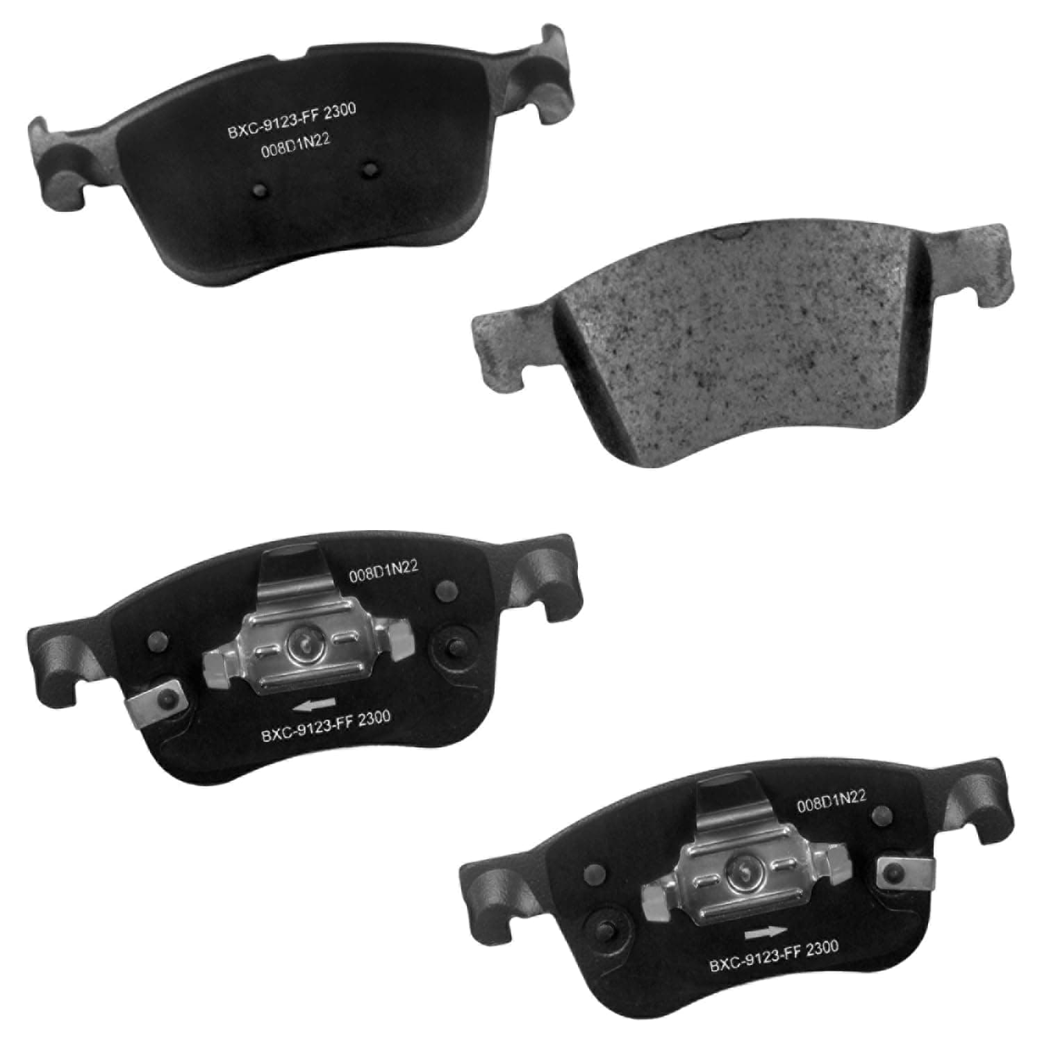 Bendix Premium SBC2300 Ceramic Front Brake Pads for Ford Bronco Sport 2024-2021, Escape 2024-2020, Maverick 2024-2022, Lincoln Corsair 2024-2020