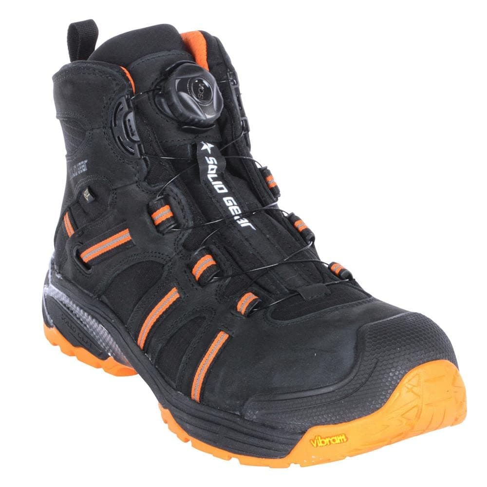 Solid Gear Phoenix GTX S3, Men; Women Phoenix GTX S3 Safety Shoes Size 43 Black/Orange