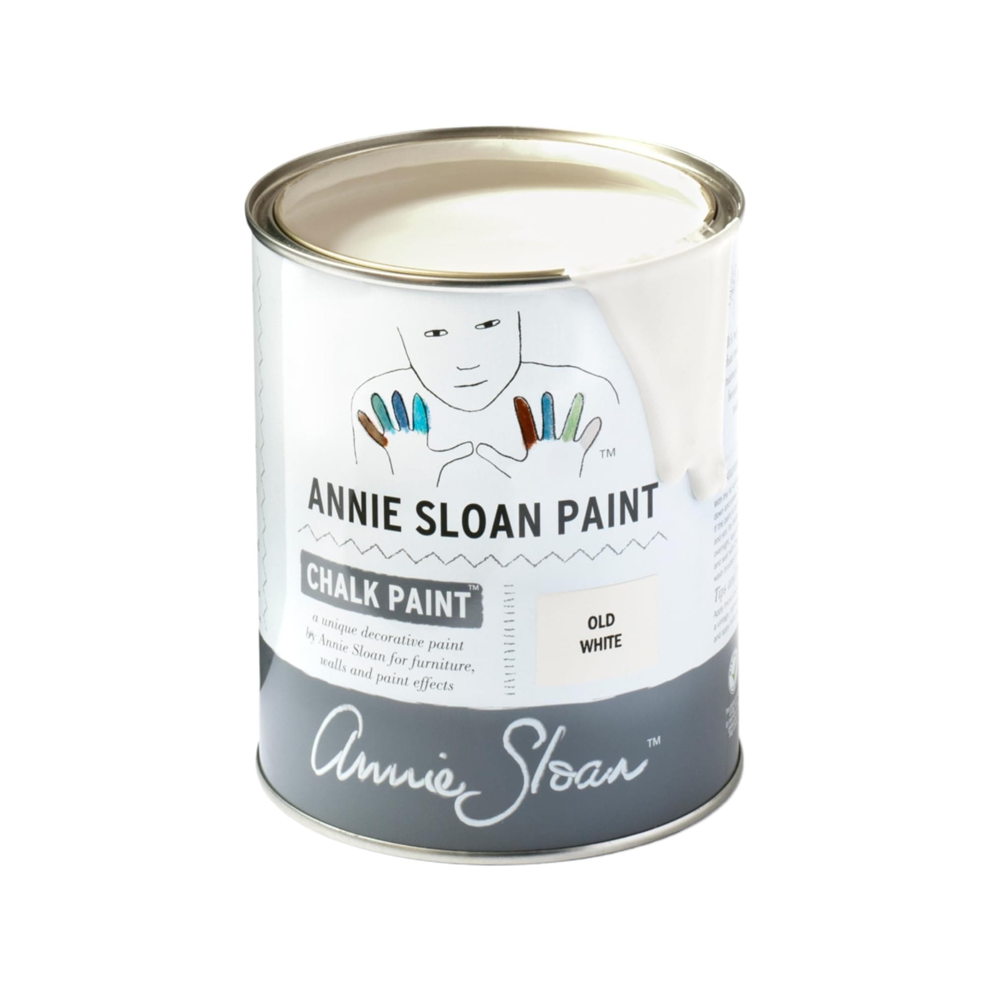 Annie Sloan Chalk Paint® (Old White, 1 Litre/33.8 Fl Oz) a unique decorative paint for furniture, cabinets and home décor with no sanding or priming