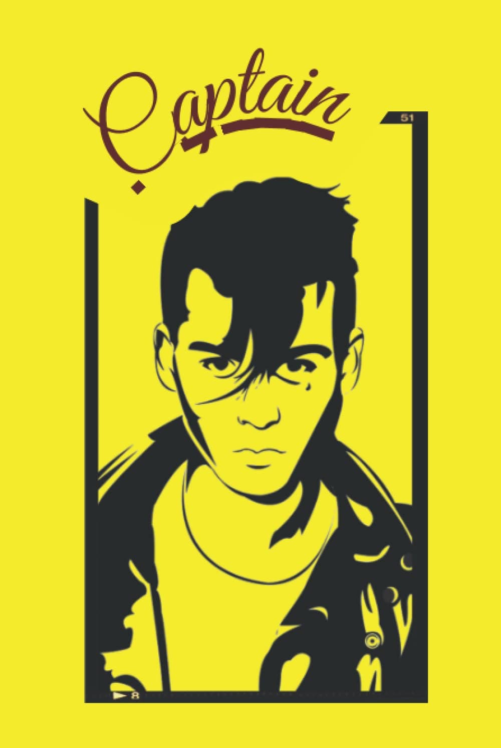 Captain Jack Sparrow (6x9 Journal): Lined Writing Notebook, 160 Pages – Ruled for Writing - Support Johnny Depp with Love Notebook Writting,Notes,Homeworks for college Students and school students