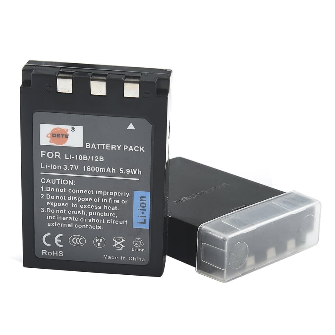 Replacement for 2X LI-10B Li-ion Battery Compatible Olympus Camedia C-70 C-770 C-5000 C-7000 D-590 X-3 X-500 Stylus 500 600 800 810 1000 Camera as LI-12B