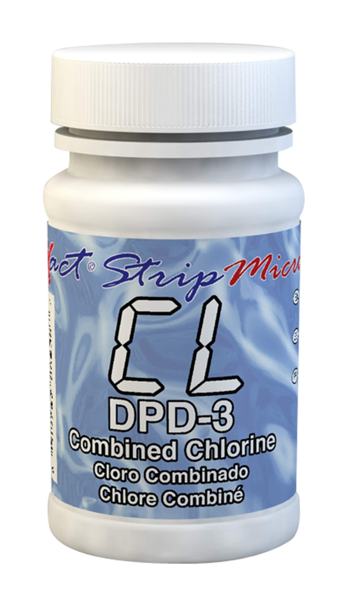 Industrial Test Systems eXact 486638 DPD-3 Micro Combined/Total Chlorine Strips, 100 Tests, Bottle