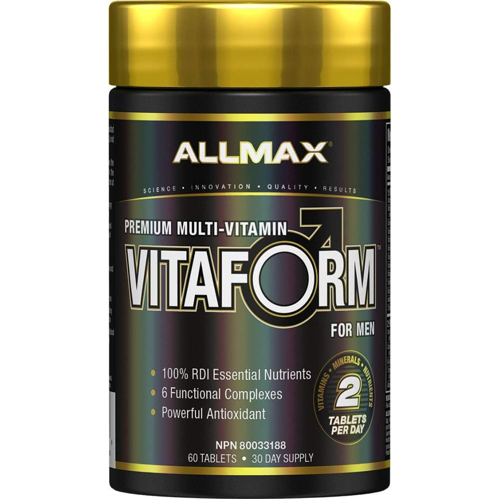 ALLMAX VITAFORM - 60 Tablets - Premium Multivitamin for Men - Six Functional Complexes + Vitamin C, D3 & Zinc - 30 Servings