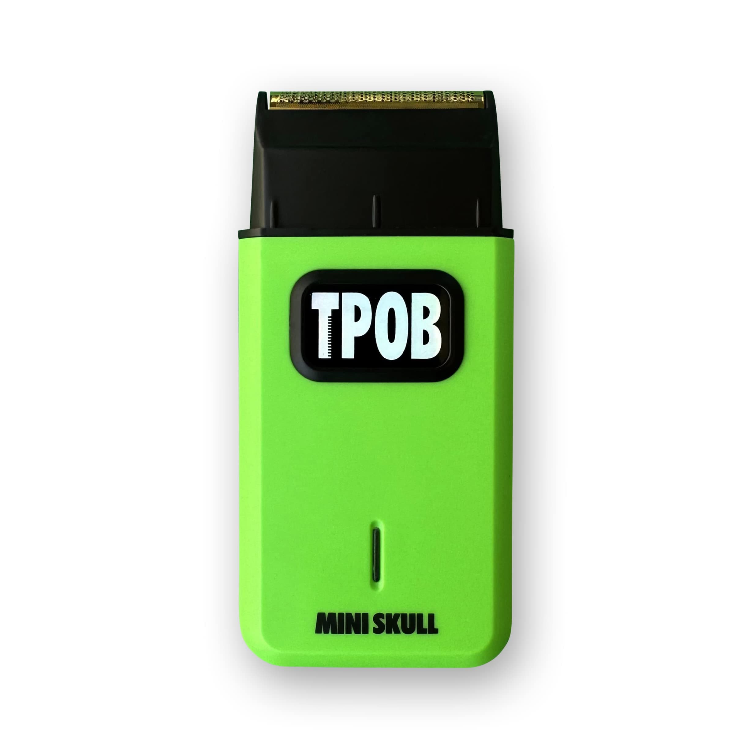 TPOB Mini Skull Single Shaver Compact Design that can fit in Your Pocket with a Turbo Charged Motor, Perfect for Both Professional and at-Home use (Slime)