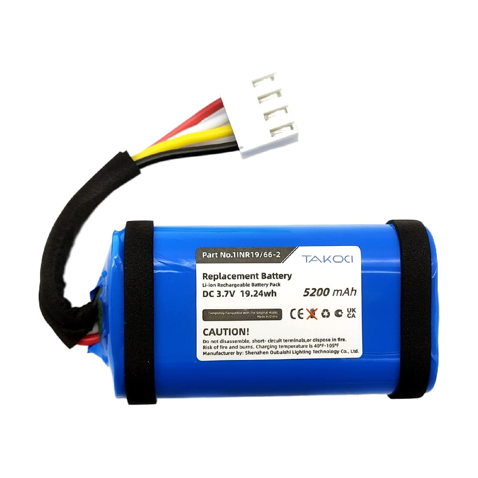 FLip 5 Battery Replacement for Only FLIP5 Bluetooth Speake,fits Part no ID1060-B,1INR19/66-2 (5200mAh)