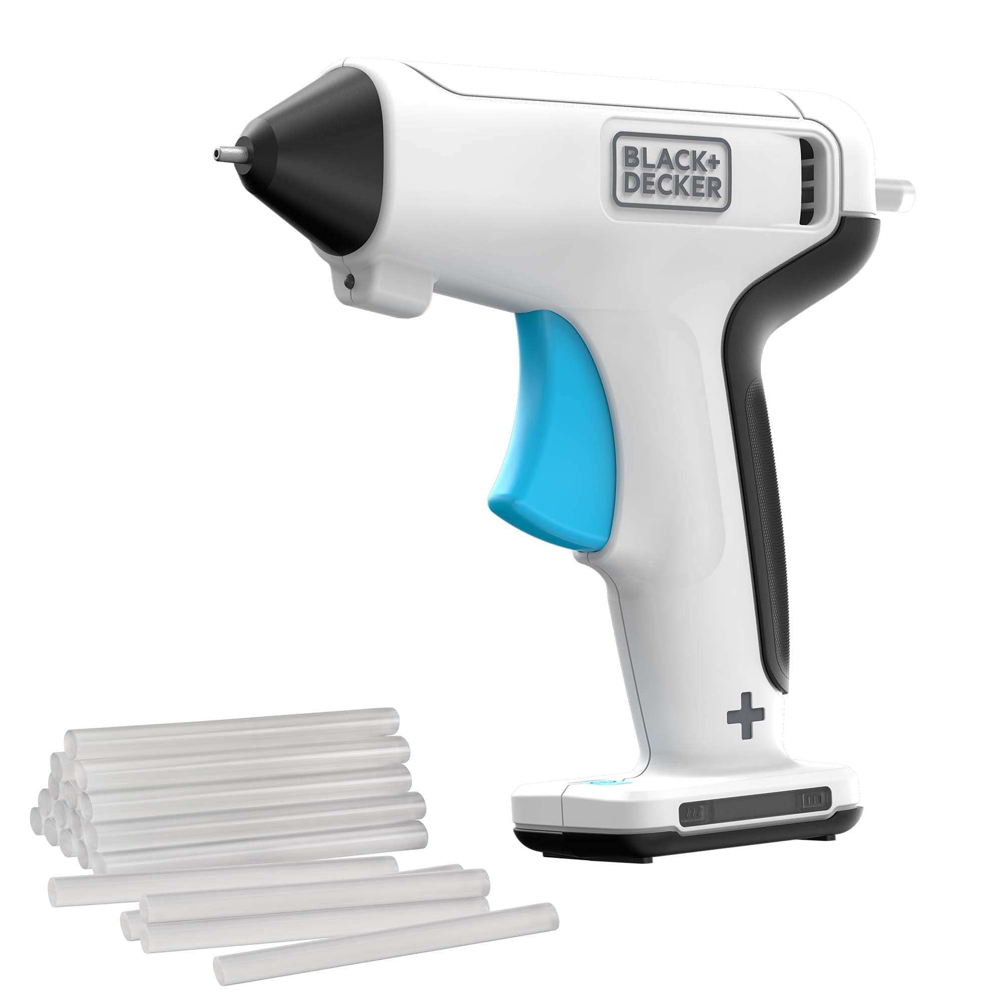 4V MAX Cordless Glue Gun, USB Rechargeable (BCGL115FF), White