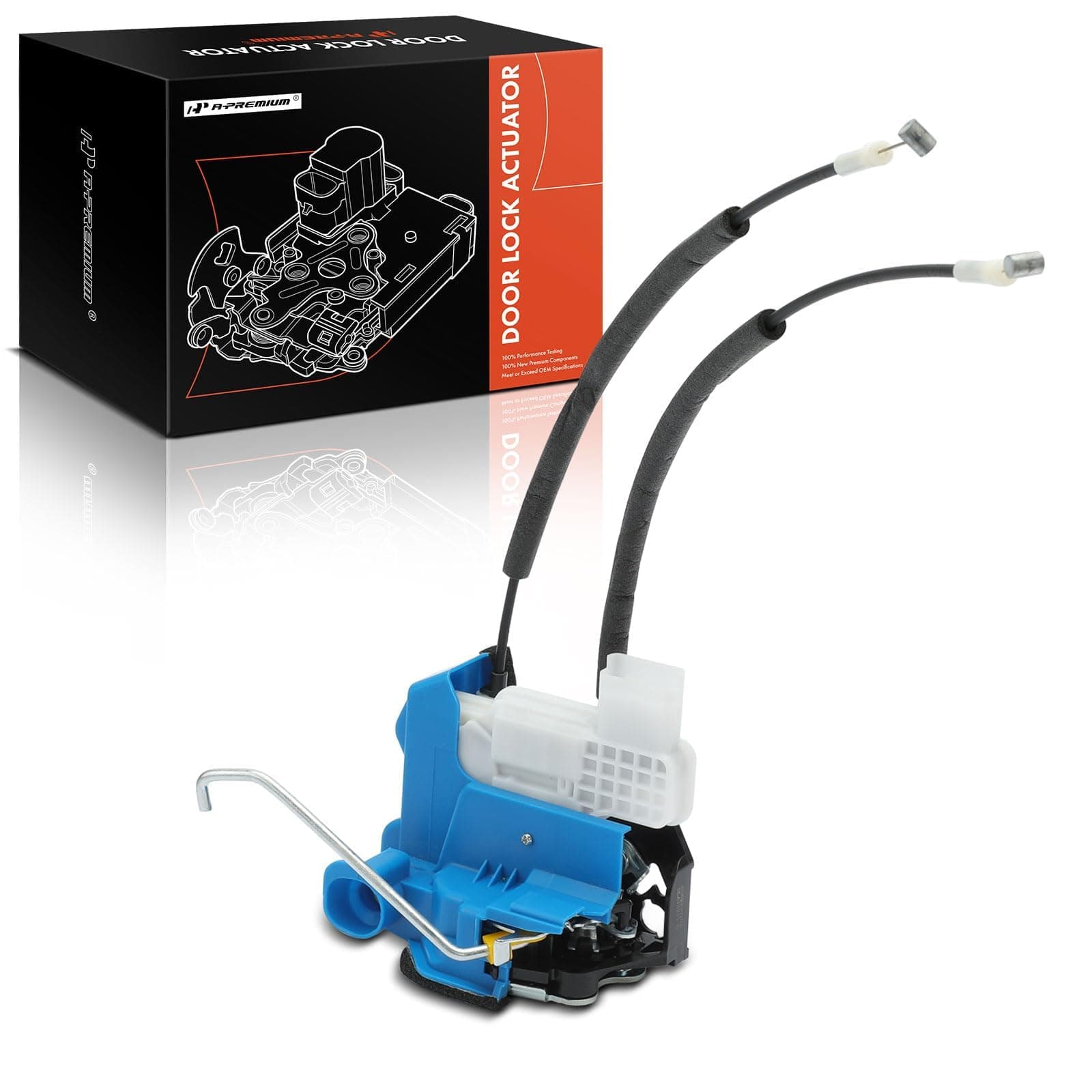 A-Premium Front Right Passenger Side Door Lock Actuator Compatible with Kia Rio 2012-2017, for 6 Pins with Key Hole