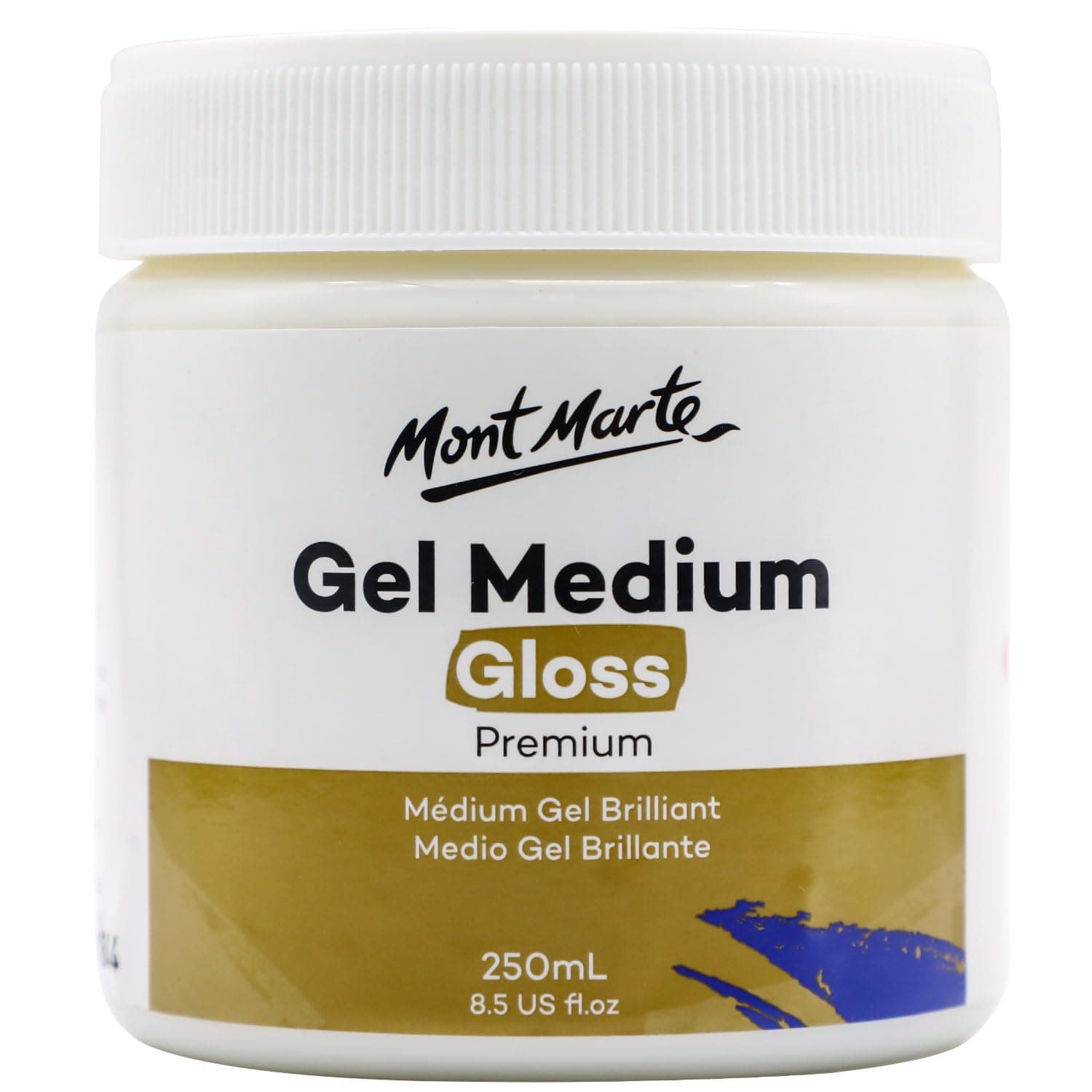 Mont Marte Premium Gel Medium Gloss 8.5oz (250ml), Suitable for Acrylic Paints