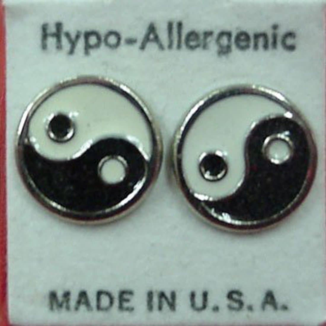 Yin Yang Stud Earrings