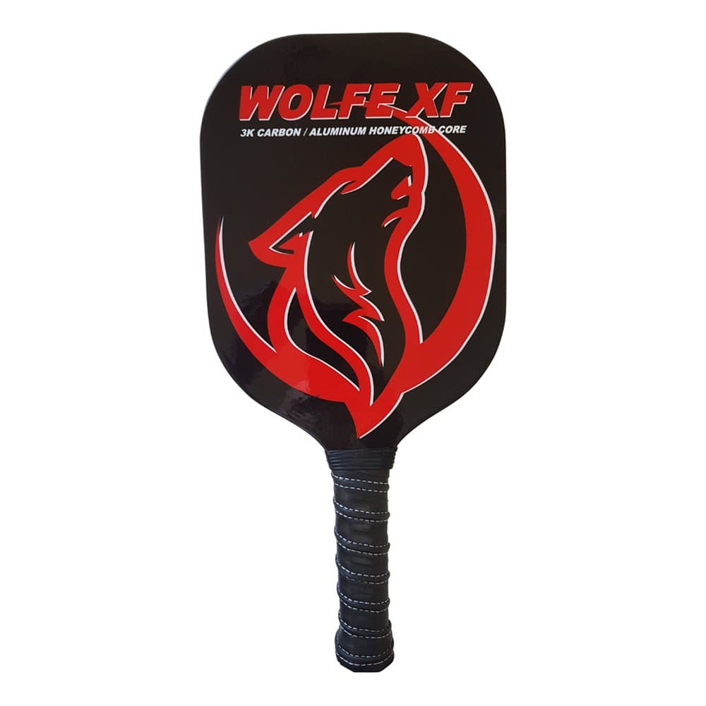 Wolfe XF Pickleball Paddle - Edgeless Made with Graphite and Wrapped in Carbon Fiber - USAPA Approved for Tournament Play - Includes Case
