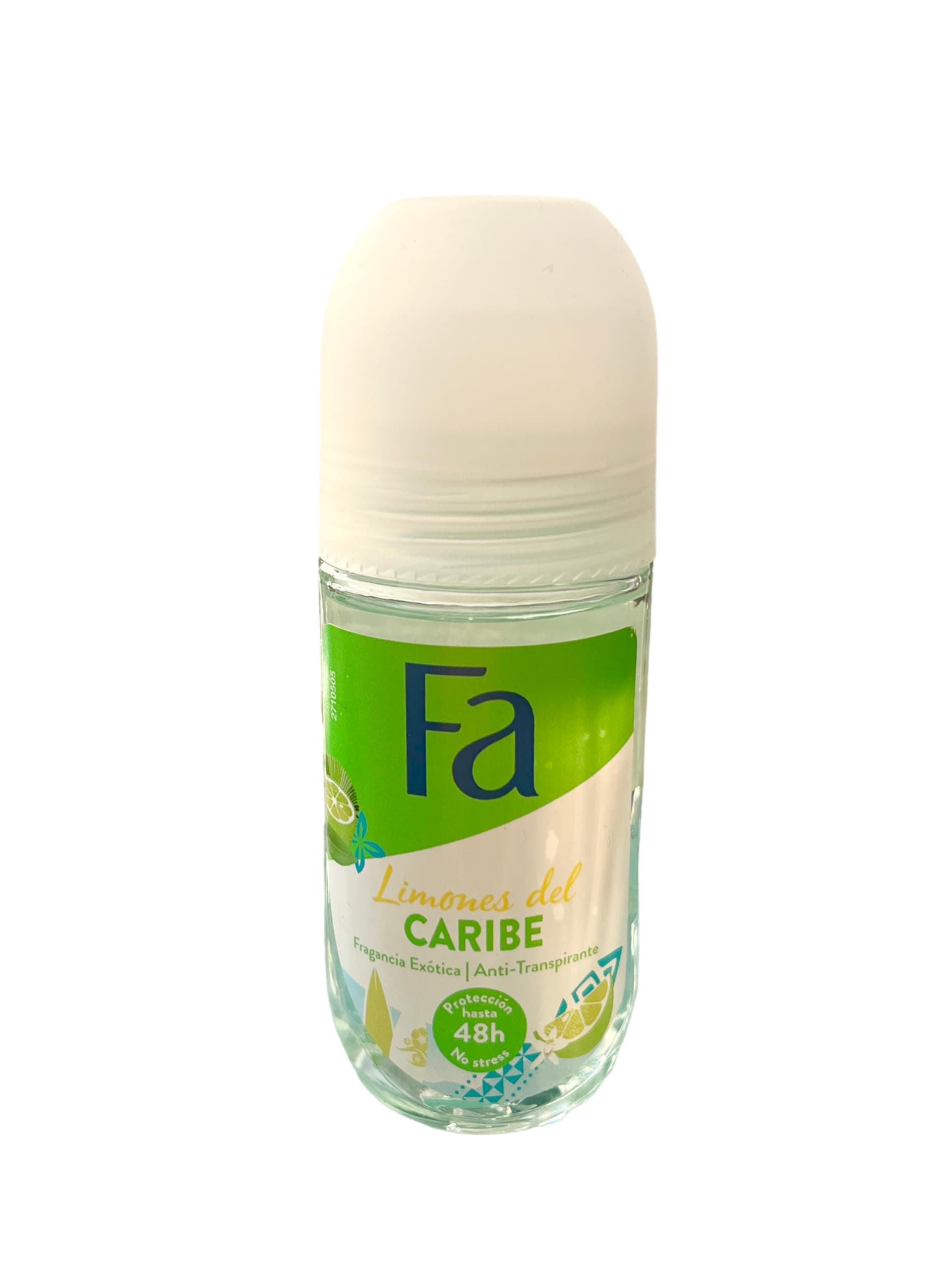 Fa Deodorant 1.7 Ounce Roll-On Caribbean Lemon (50ml)