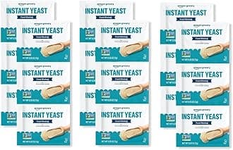 Amazon Fresh Brand, Fast Rise Yeast, .75 oz, (18 Pack)