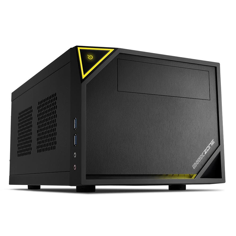 Sharkoon Shark Zone C10 ITX PC Case with 120 mm Fan and USB 3.0 ports - Black