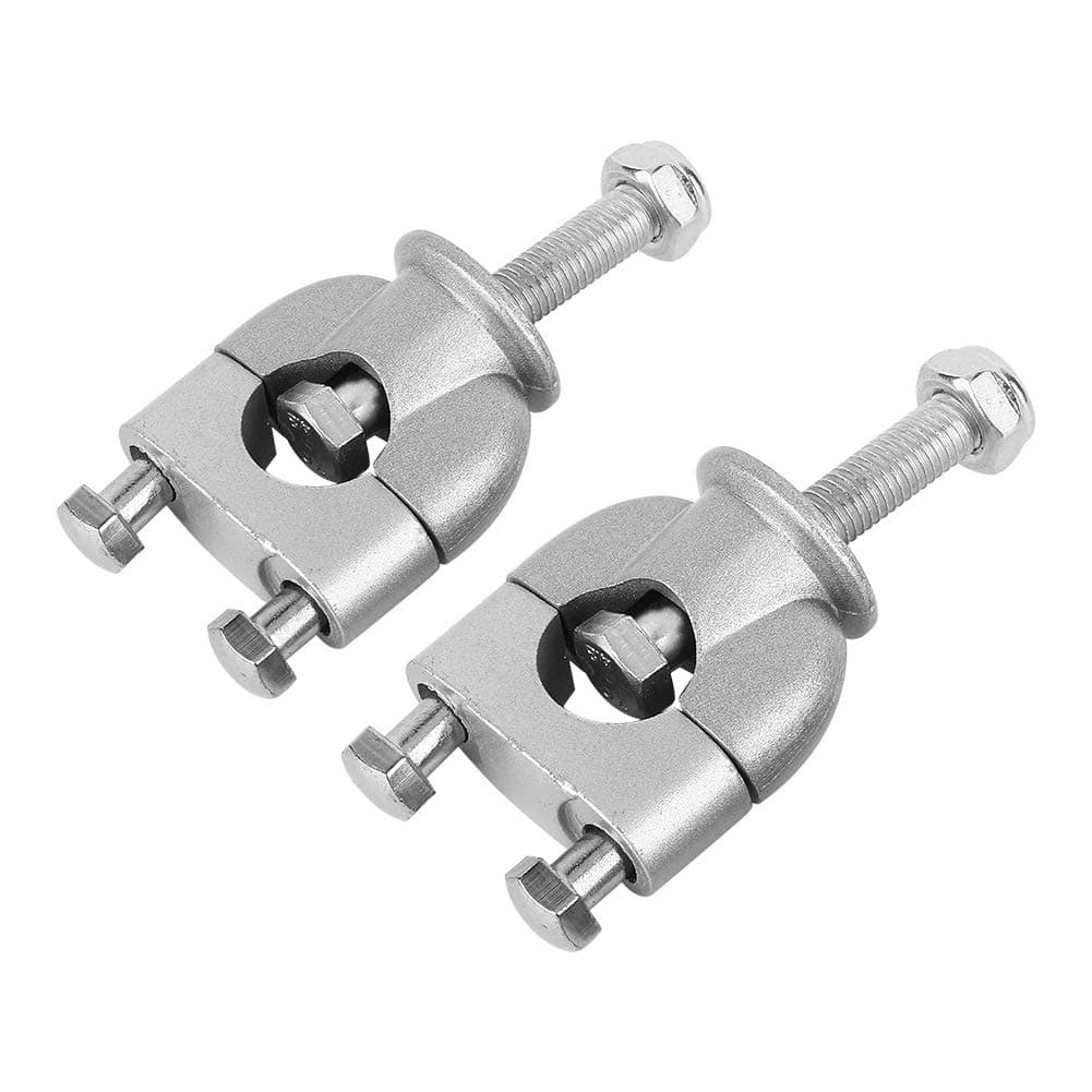 AUTO 2 Pcs Universal 7/8" Motorbike Handlebar Risers Handle Bar Mounting Clamps Handlebar Riser Clamp Silver for Motorcycle Dirt Bike ATVfor motorcycle bar riser support guidon 22mm handlebar mount 7