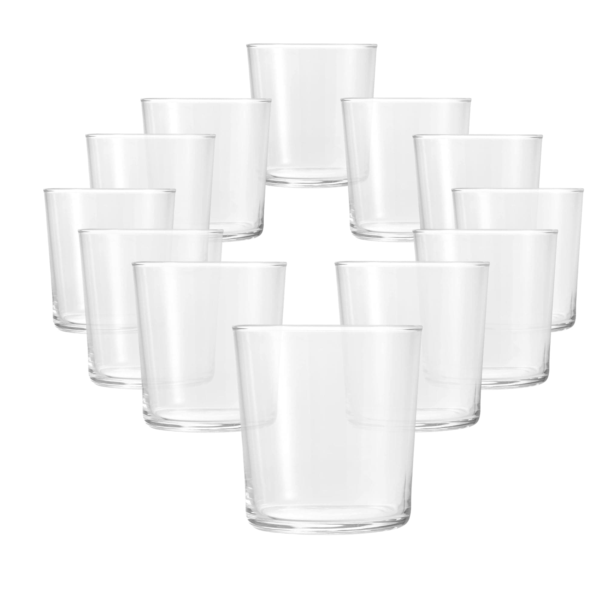 Bodega Drinking Glass, Medium, 335 ml, Set of 12, no Measure Mark
