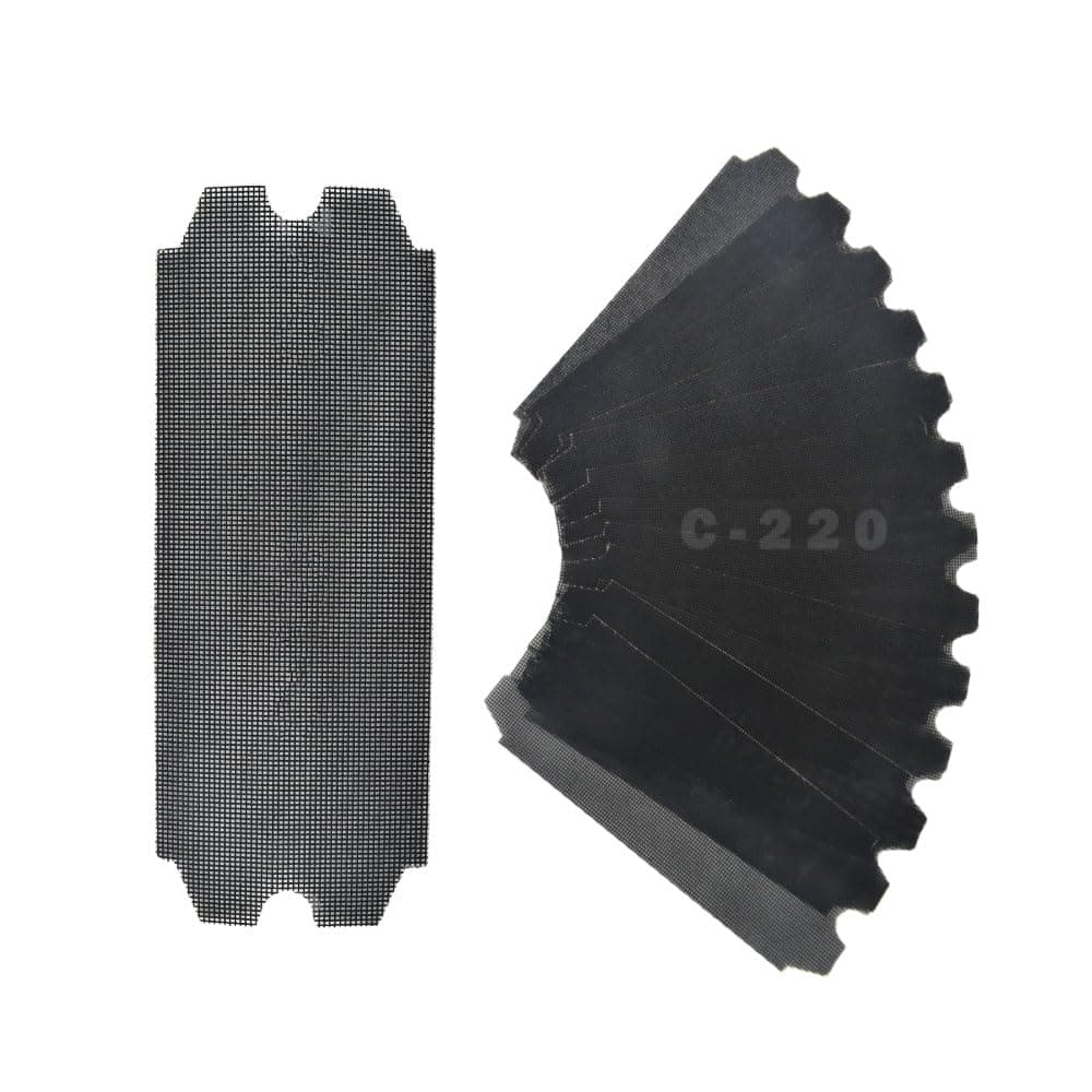 SCOTTCHEN Drywall Sanding Screen Mesh Sheet 4-3/16" x 11-1/4" Grit #220-12pcs