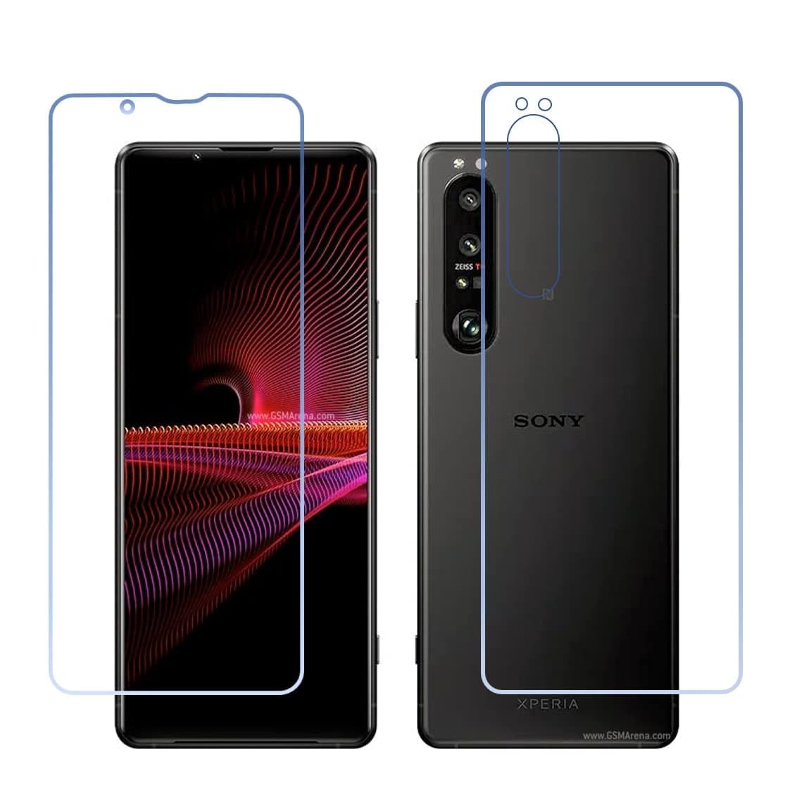 DVTECH� (Front and Back Matte Finish Front and TPU Back Unbreakable Screen protector for Sony Xperia 1 III (Not a Tempered glass)