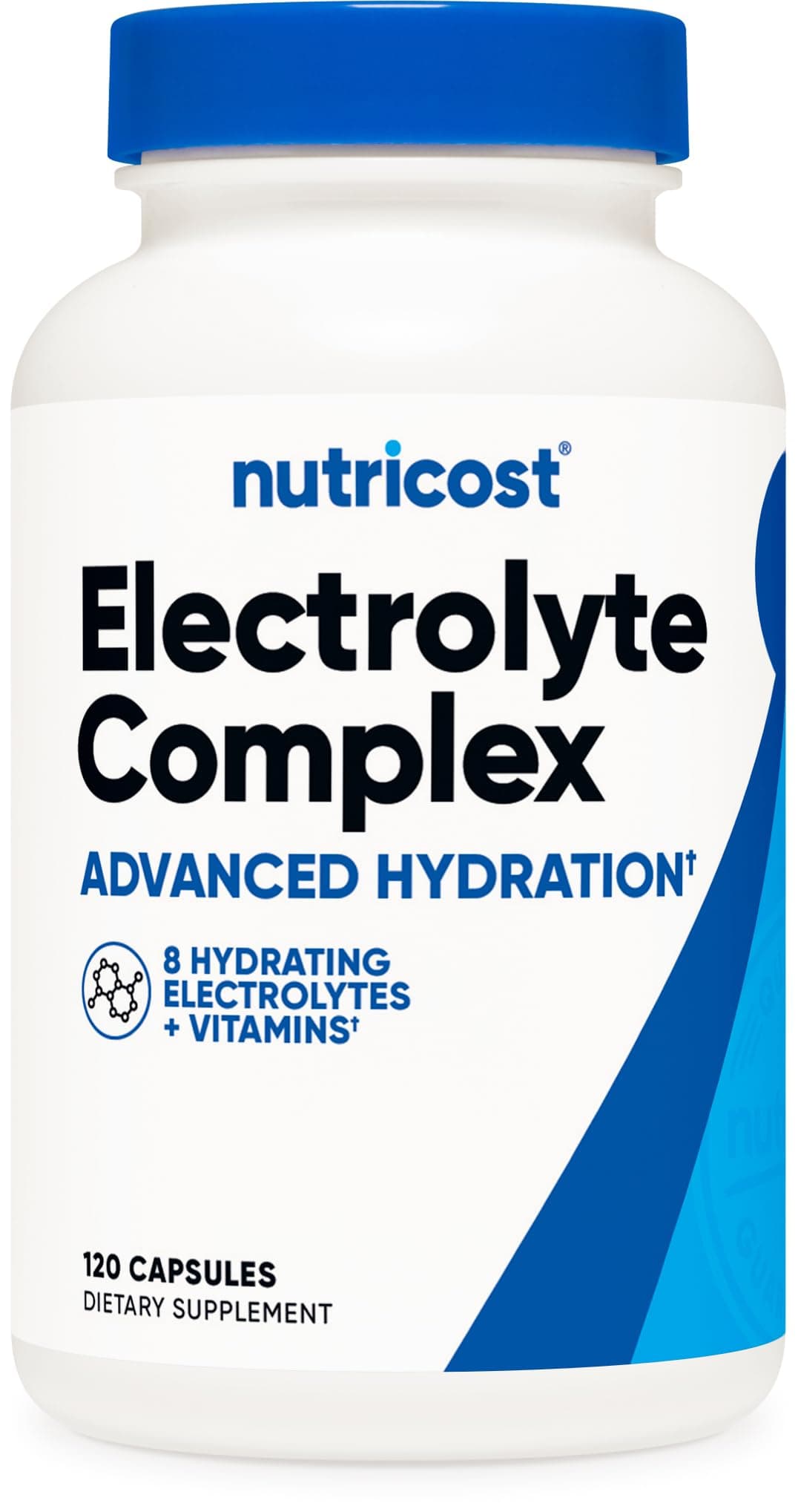 Nutricost Electrolyte Complex (Advanced Hydration with Real Salt®) 120 Capsules - 8 Hydrating Electrolytes & Vitamins, Gluten Free, Non-GMO, Vegetarian