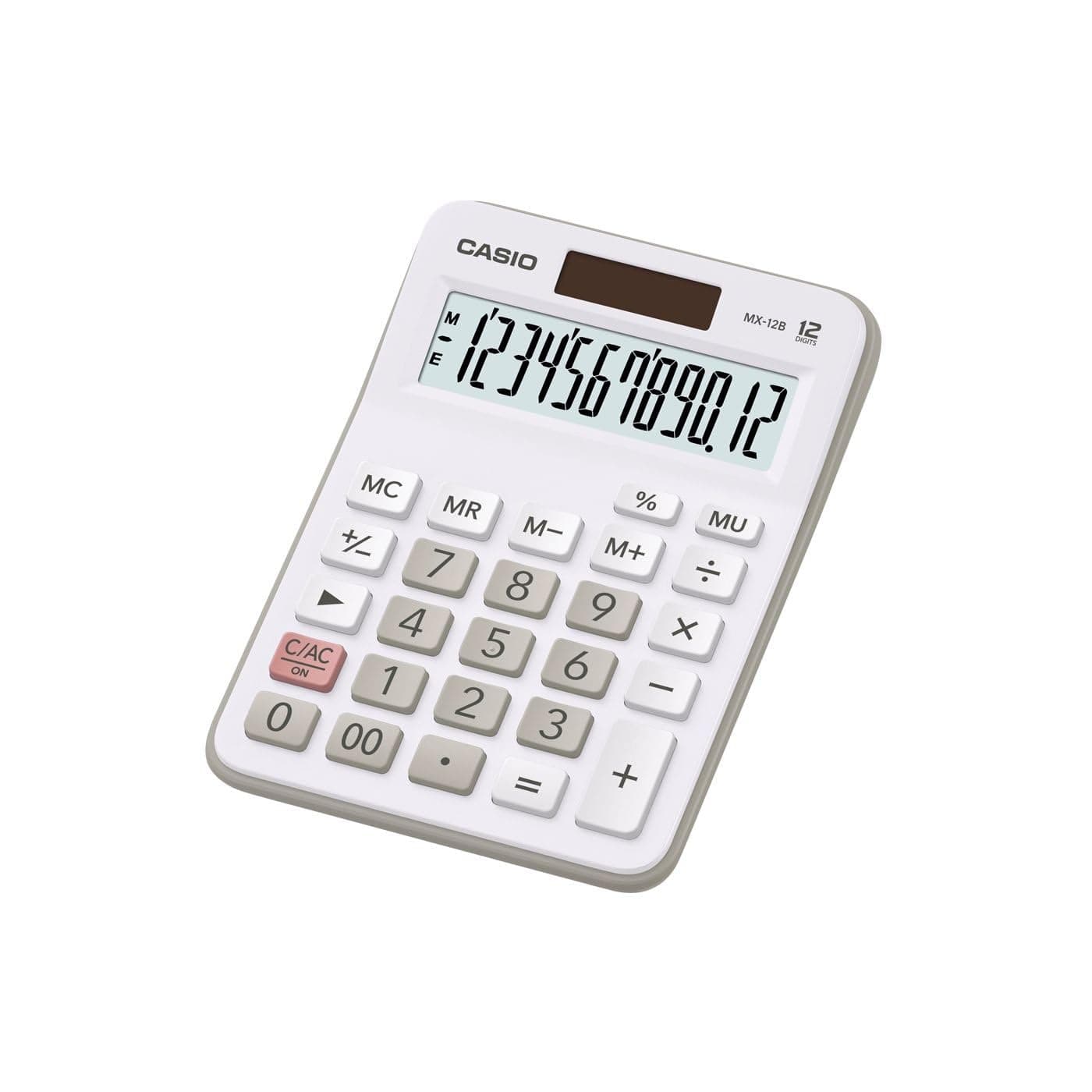 New Casio MX-12 Desk Calculator 12-digit Display