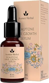 Avimee Herbal Scalptone Hair Growth Serum | Scientifically Proven Formula | Enriched with Nansyl & Green Tea Extract | For Hair Growth & Hair Fall Reduction | 10 ml