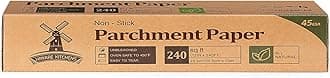 Unbleanched Parchment Paper for Baking, 12 in x 240 ft, 240 Sq.ft, Baking Paper, Non-Stick Parchment Paper Roll for Baking, Cooking, Grilling, Air Fryer and Steaming